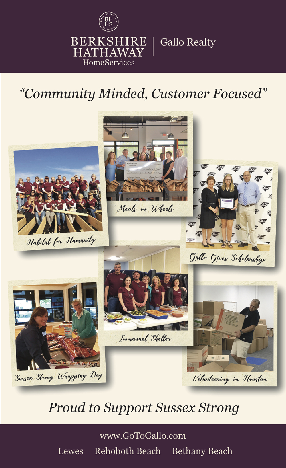 magazine ad for bhhs gallo realty